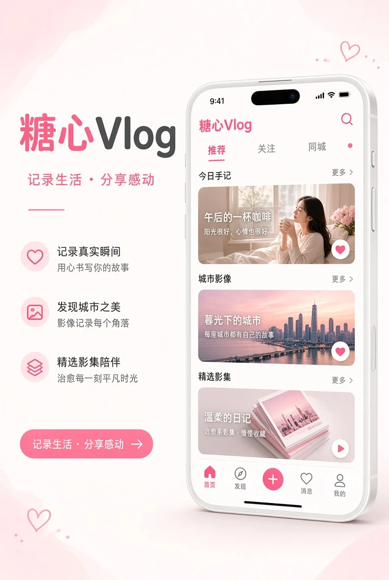 糖心Vlog APP移动服务画面